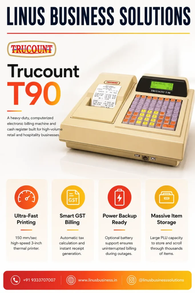 Trucount T-90 electronic billing machine and cash register