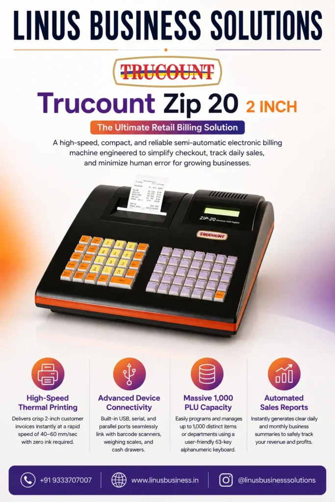 Trucount ZIP 20 2-inch electronic billing machine