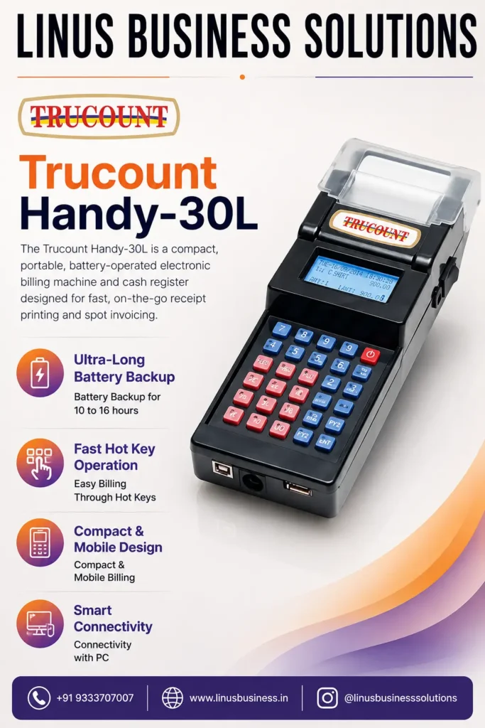 Trucount Handy-30L portable electronic billing machine