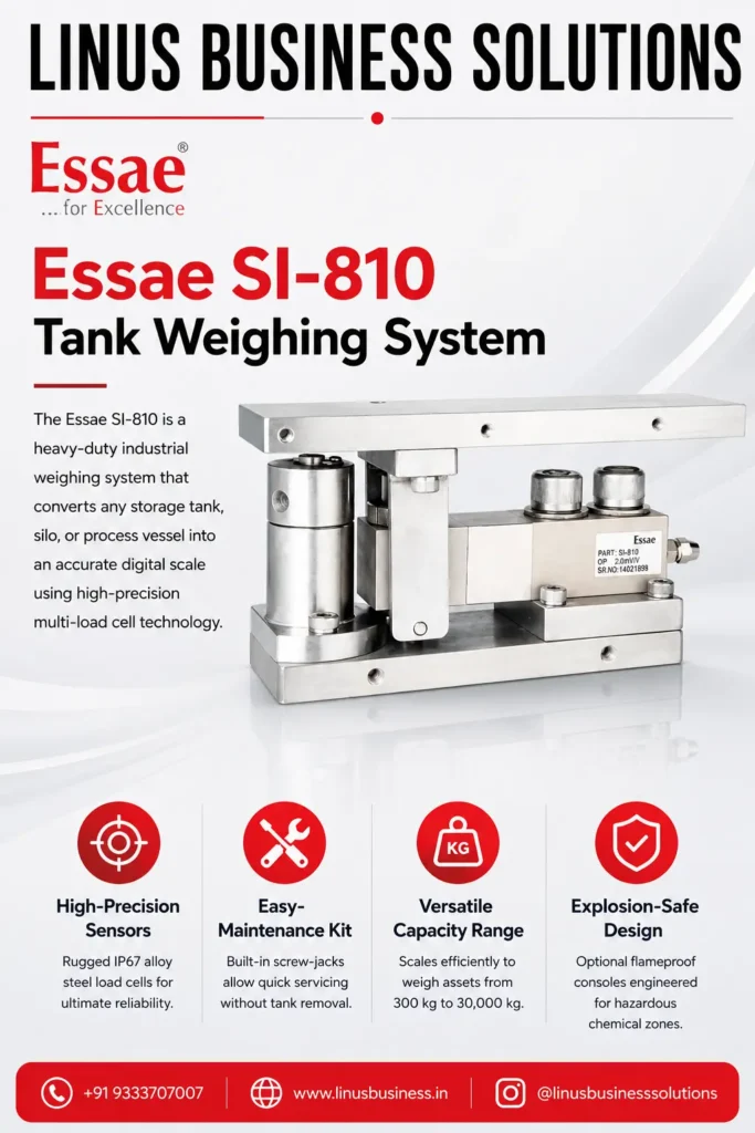 Essae SI-810 industrial tank weighing system with load cells