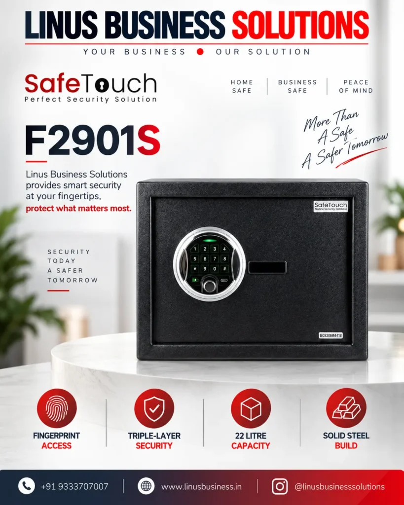 SafeTouch F2901S Digital Safe with fingerprint access